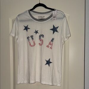 Weekend Soul White USA Graphic Tee
